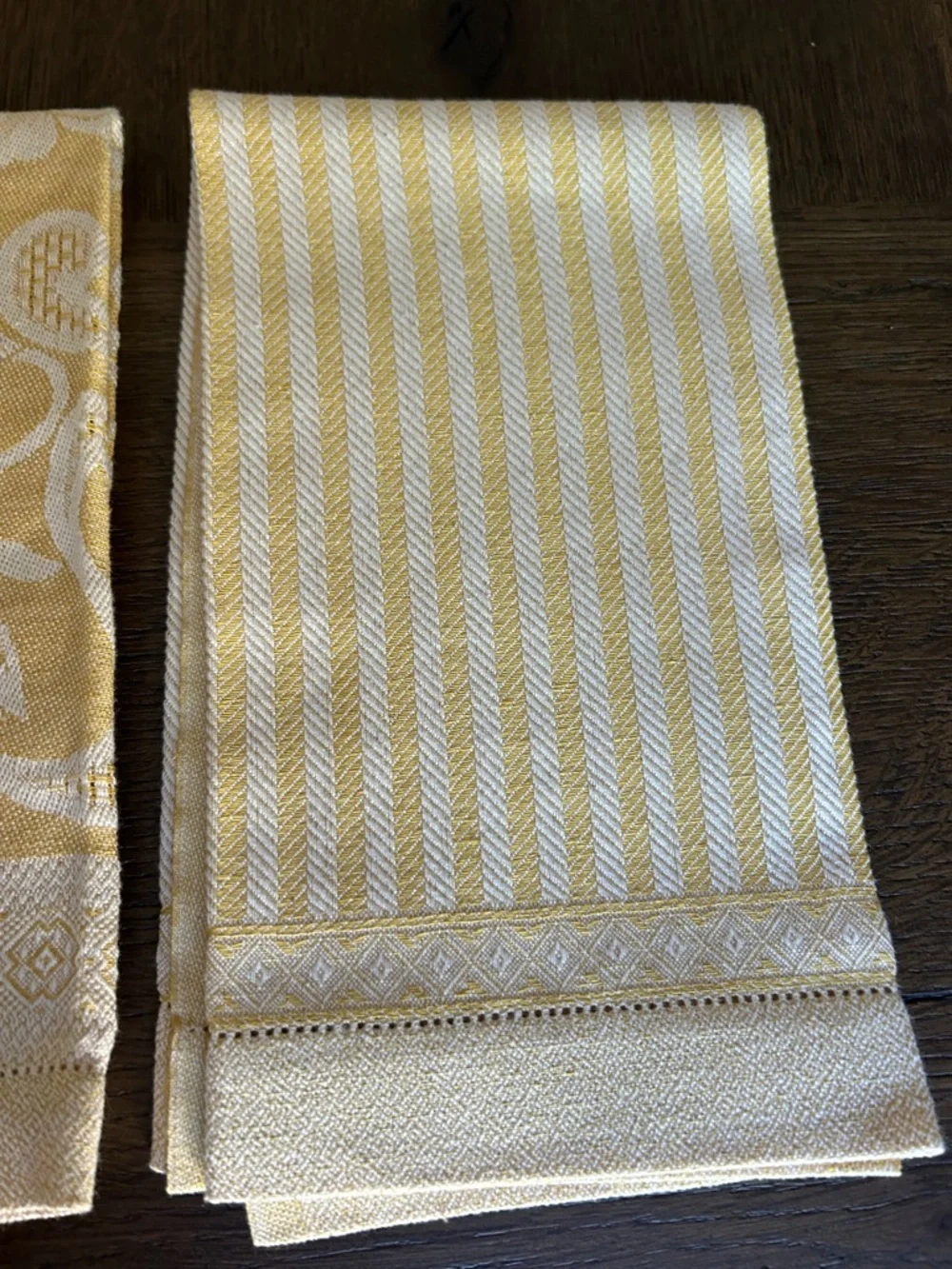 Pardi Tesitura (Umbrian artisan linen) guest towels, set of 3